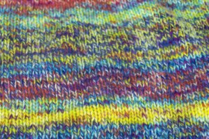 Образец полотна пряжи GRUPPO FILPUCCI INDUSTRIE FILATI  Состав: 100% Меринос.   Art. RAINBOW    Col. 109 MULTICOLOR  
