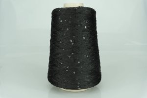 COFIL S.R.L.  Art. PAILLETTES  Col. 001 NERO ( Чёрный с чёрными пайетками ) 