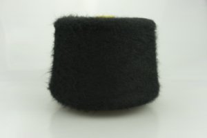 MANIFATTURA LANE FIGLI DI UGO  Art. SOFT 9 Col. NERO ( Чёрный ) Состав: 47% PC, 26% PA, 27% КидМохер. Метраж пряжи: 900м/100гр. ( 1/9000 ) 