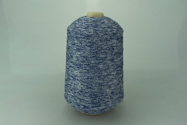 KYORITSU CO.LTD. Art. ANGEL YARN Col. AYMM002038 ( Синий, Белый ) Состав: 100% PL ( Полиэстер ). Метраж пряжи: 800м/100гр. ( 8 ).