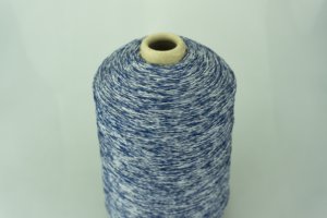KYORITSU CO.LTD.   Art. ANGEL YARN  Col. AYMM002038 ( Синий, Белый )  Состав: 100% PL ( Полиэстер ).  Метраж пряжи: 800м/100гр. ( 8 ). 