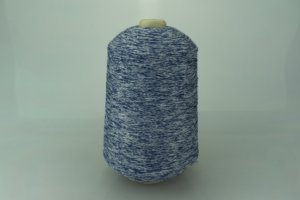 KYORITSU CO.LTD.   Art. ANGEL YARN  Col. AYMM002038 ( Синий, Белый )  Состав: 100% PL ( Полиэстер ).  Метраж пряжи: 800м/100гр. ( 8 ). 