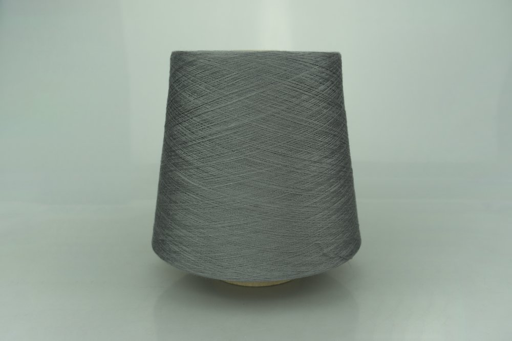 POZZI ELECTA. Art. SILKTEN Col. 1048 ( Свинцово-серый ) Состав: 70% Тенсель ( Tencel ), 45% Шёлк ( SE ). Метраж пряжи: 2600м/100гр. ( 2/52 )
