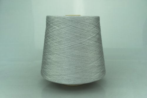 POZZI ELECTA.  Art. SILKTEN  Col. 1104 ( Алюминиевый )  Состав: 70% Тенсель ( Tencel ), 45% Шёлк ( SE ).  Метраж пряжи: 2600м/100гр. ( 2/52 ) 